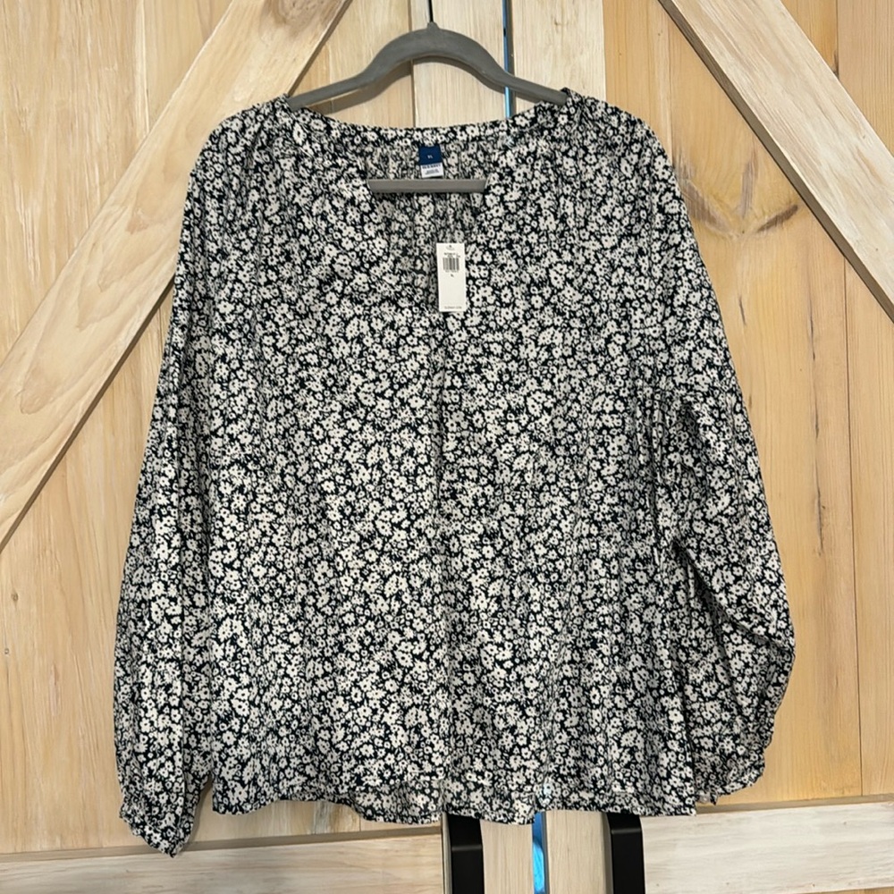Old navy half sleeve cotton blouse